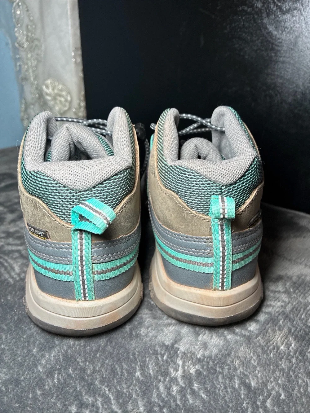 Keen Kids Brown and Teal Trail Hiking Boots